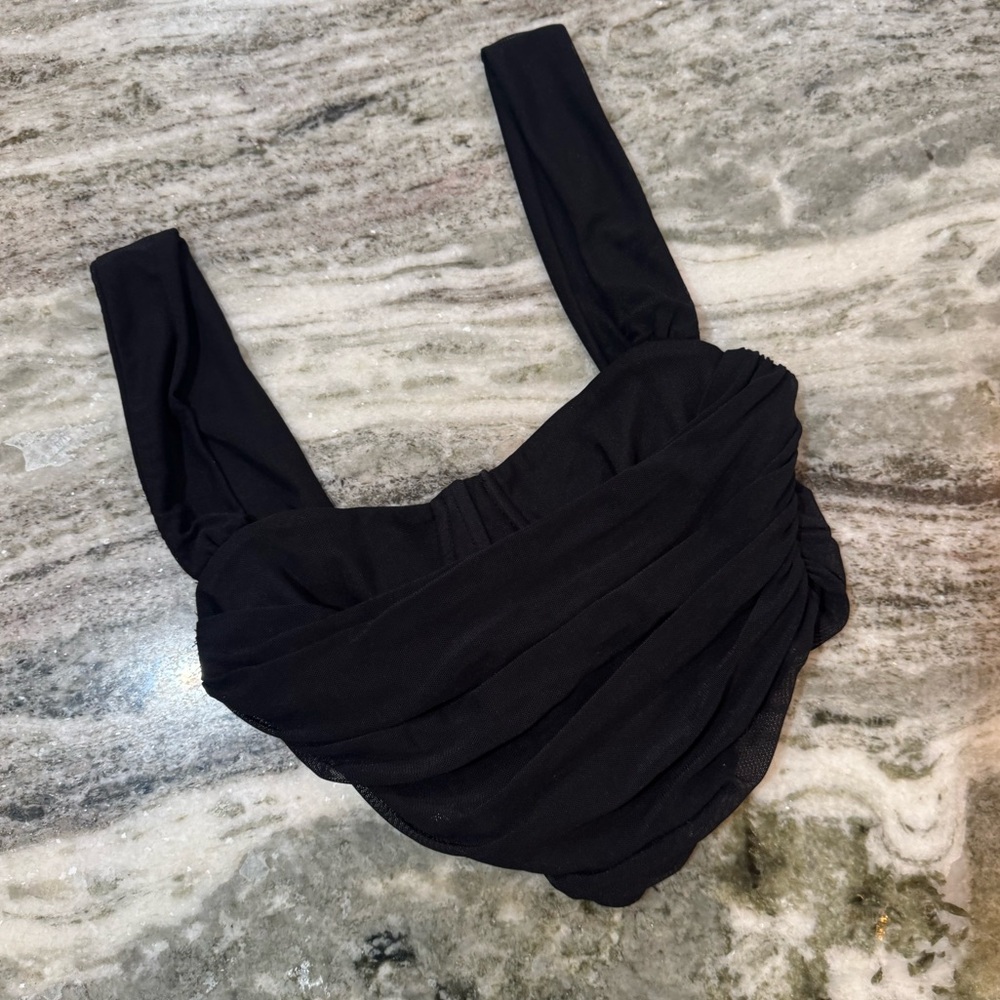 Black bustier corset top size small